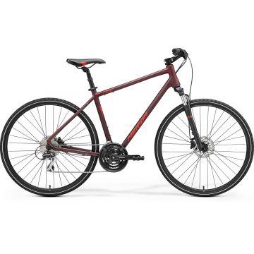 Bicicleta de Trekking/Oras Barbati Merida Crossway 20 Bordo/Rosu 22/23