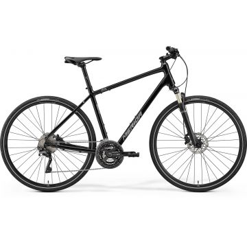Bicicleta de Trekking/Oras Barbati Merida Crossway XT Edition Negru/Argintiu 22/23