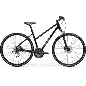 Bicicleta de Trekking/Oras Femei Merida Crossway 20 Lady Negru/Argintiu 22/23