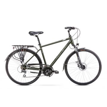 Bicicleta de Trekking/Oras pentru barbati Romet Wagant 4 Verde inchis/Grafit 2023