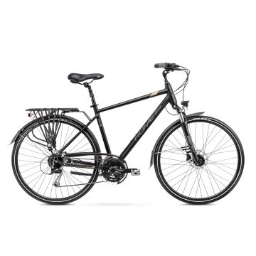 Bicicleta de Trekking/Oras pentru barbati Romet Wagant 6 Negru/Auriu 2023