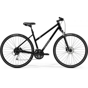 Bicicleta de trekking pentru femei Merida Crossway 100 Negru 2021