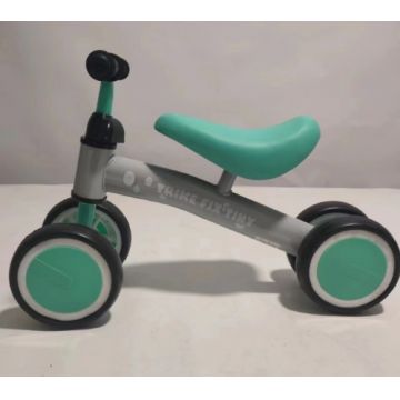 Bicicleta fara pedale cu 4 roti Fix Tiny Verde menta