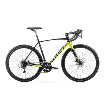 Bicicleta gravel pentru barbati Romet Aspre 1 LTD Negru/Lime 2023