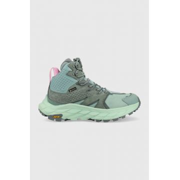 Hoka pantofi ANACAPA MID GTX femei, culoarea turcoaz 1119372-HSCM