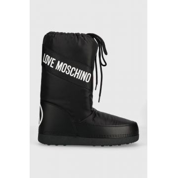 Love Moschino cizme de iarna culoarea negru, JA24032G1HISA000
