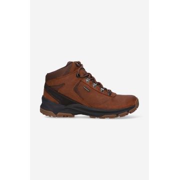 Merrell pantofi ERIE MID LTR WP barbati, culoarea maro