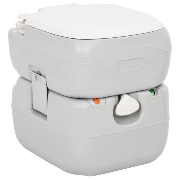 vidaXL Set portabil cu toaletă și lavoar pentru camping