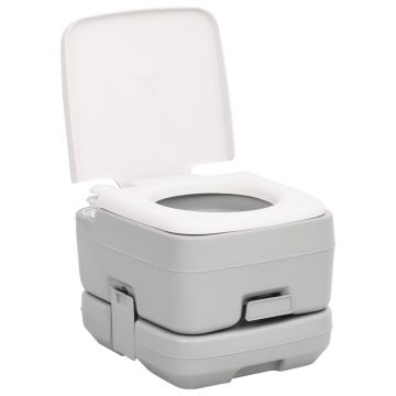 vidaXL Set portabil cu toaletă și lavoar pentru camping