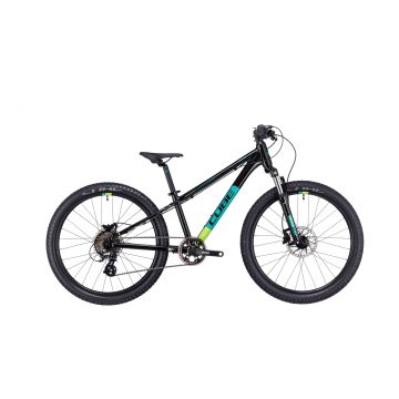 BICICLETA COPII CUBE ACID 240 DISC Black Green 2023 roti 24