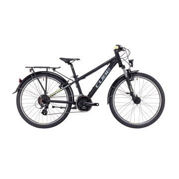 BICICLETA COPII CUBE ACID 240 STREET Black Yellow 2023 roti 24