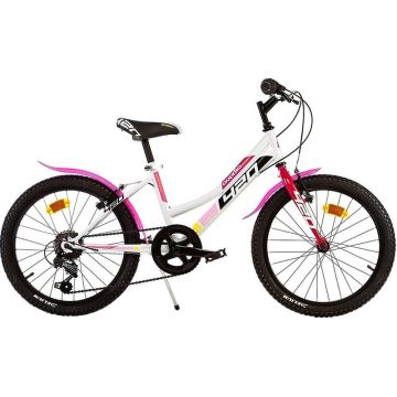 Bicicleta cu pedale, Dino Bikes, Mountain Bike, Cu 6 viteze, 20 inch, Pana la 145 cm, 7 ani+, Multicolor