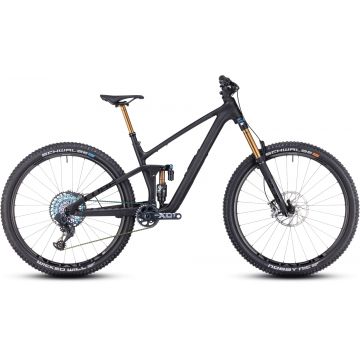 BICICLETA CUBE STEREO ONE55 C:62 SLT 29 CARBON BLACK 2023 M