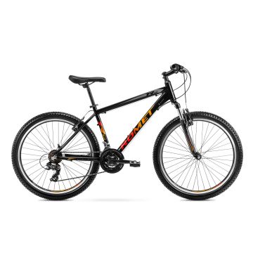 Bicicleta de Munte pentru barbati Romet Rambler R6.0 Negru/Portocaliu/Rosu 2022