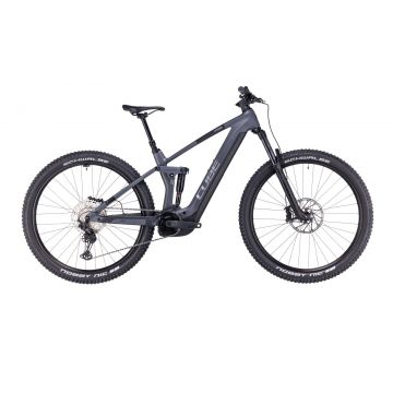 BICICLETA ELECTRICA E-BIKE CUBE STEREO HYBRID 140 HPC RACE 750 Grey Chrome 2023 cadru L (20) - roti 29