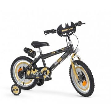 Bicicleta Toimsa cu Roti Ajutatoare Batman, 16 Inch