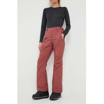 Columbia pantaloni Shafer Canyon Insulated culoarea bordo