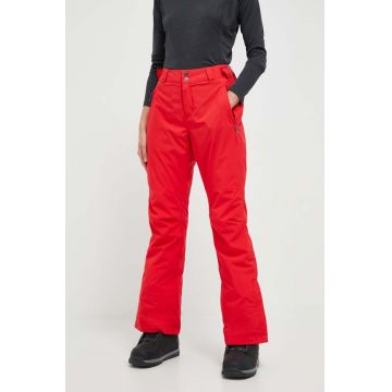 Columbia pantaloni Shafer Canyon Insulated culoarea rosu