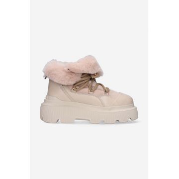 Inuikii bocanci de piele Sneaker Endurance Trekking culoarea bej