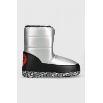 Love Moschino cizme de iarna culoarea argintiu, JA24142G1HIT590A