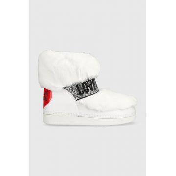 Love Moschino cizme de iarna SKIBOOT20 culoarea alb, JA24202G0HJW0100