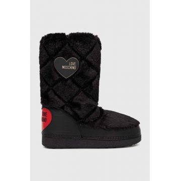 Love Moschino cizme de iarna SKIBOOT20 culoarea negru, JA24172G0HJW0000