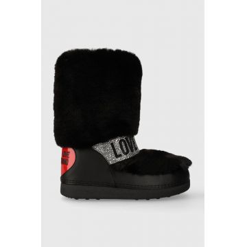 Love Moschino cizme de iarna SKIBOOT20 culoarea negru, JA24222G0HJW0000