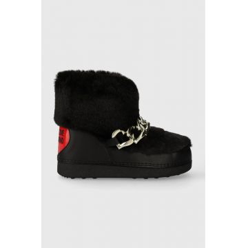 Love Moschino cizme de iarna SKIBOOT20 culoarea negru, JA24252G0HJW0000