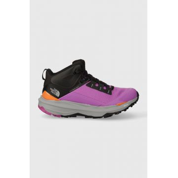 The North Face pantofi Vectiv Exploris 2 Mid Futurelight femei, culoarea violet, izolare usoara