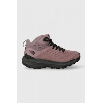 The North Face pantofi Vectiv Exploris 2 Mid Futurelight Leather femei, culoarea violet