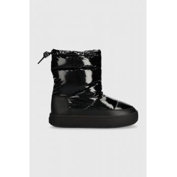 Tommy Jeans cizme de iarna TJW WINTER BOOT culoarea negru, EN0EN02252