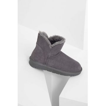 Answear Lab cizme de zapada din piele intoarsa culoarea gri