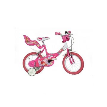 Dino Bikes - Bicicleta cu pedale, 14 , Roz