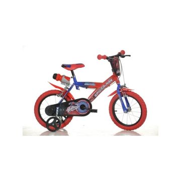 Dino Bikes - Bicicleta cu pedale , Spiderman, 14 , Multicolor