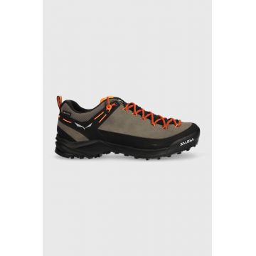 Salewa pantofi Wildfire Leather GTX barbati, culoarea maro