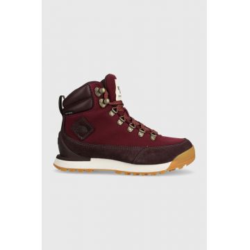 The North Face pantofi Back-To-Berkeley IV Textile Waterproof femei, culoarea bordo