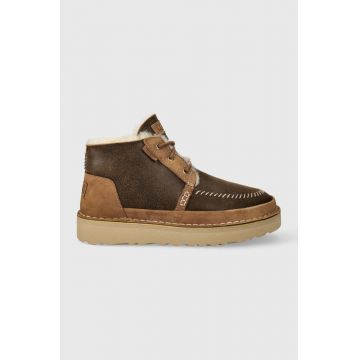 UGG pantofi inalti Neumel Crafted Regenerate barbati, culoarea maro, 1144016