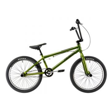 Bicicleta Copii Bmx Colinelli COL05, 1 Viteze, Cadru Otel, Marimea 270 mm, Roti 20 inch, Frane U - Brake, Culoare Verde