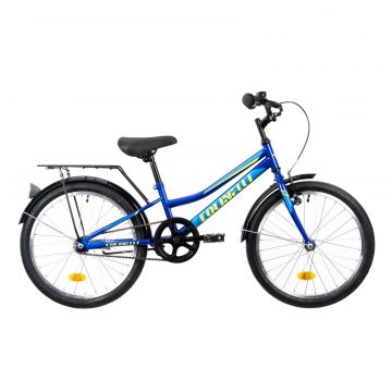 Bicicleta Copii Colinelli COL01, 1 Viteze, Cadru Otel, Marimea 230 mm, Roti 20 inch, Frane V - Brake, Culoare Albastru