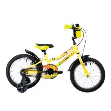 Bicicleta Copii Colinelli COL03, 1 Viteze, Cadru Otel, Marimea 200 mm, Roti 16 inch, Frane V - Brake, Culoare Verde
