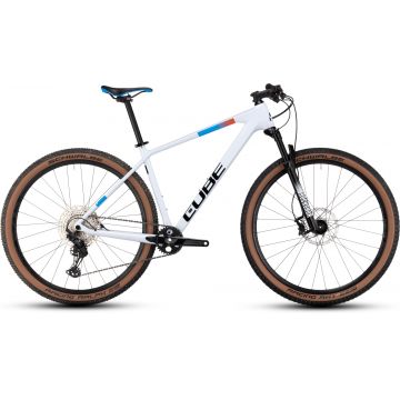 BICICLETA CUBE REACTION C:62 PRO WHITE BLUE RED 2023 cadru L (19) - roti 29