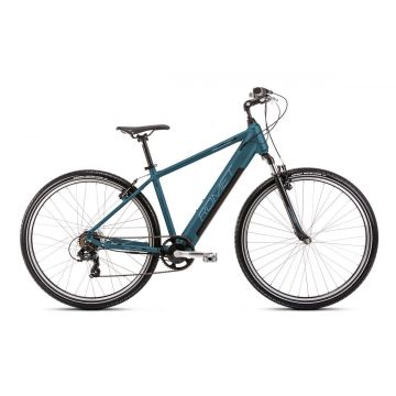 Bicicleta electrica de trekking barbati Romet Orkan 1 M RM Integrat Bleumarin/Albastru 2023
