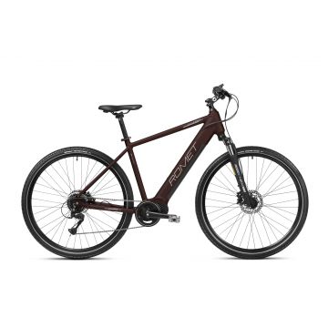 Bicicleta electrica de trekking barbati Romet Orkan 2 M MM Maro Inchis/Gri 2023