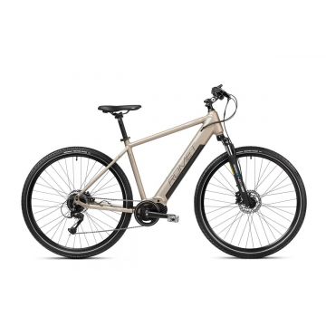 Bicicleta electrica de trekking barbati Romet Orkan 2 M MM Sampanie/Argintiu 2023