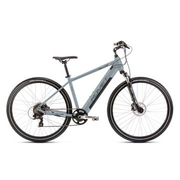 Bicicleta electrica de trekking barbati Romet Orkan 2 M RM Integrat Albastru/Negru 2023