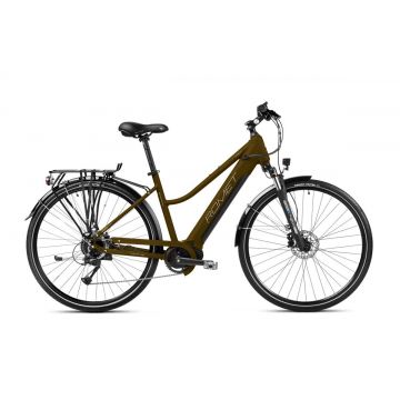 Bicicleta electrica de trekking/oras femei Romet Gazela 2 MM Maro/Grafit 2023