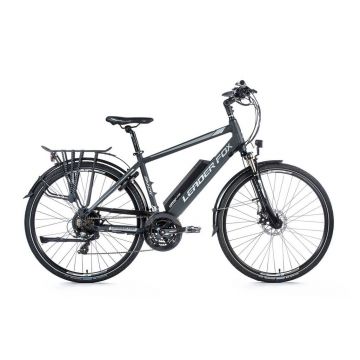 Bicicleta electrica E-bike Cross Leader Fox Sandy Gent 28   gri mat-alb
