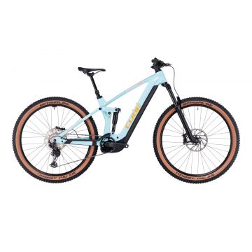 BICICLETA ELECTRICA E-BIKE CUBE STEREO HYBRID 140 HPC RACE 750 Dazzle Orange 2023 cadru S (16) - roti 27.5