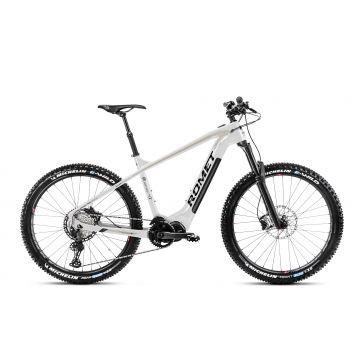 Bicicleta electrica MTB unisex Romet ERM 205 Carbon Alb/Galben 2023