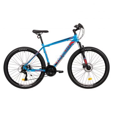 Bicicleta MTB Colinelli COL05, Schimbator Shimano, 21 Viteze, Cadru Otel, Marimea S, Roti 27.5 inch, Frane pe Disc, Culoare Albastru